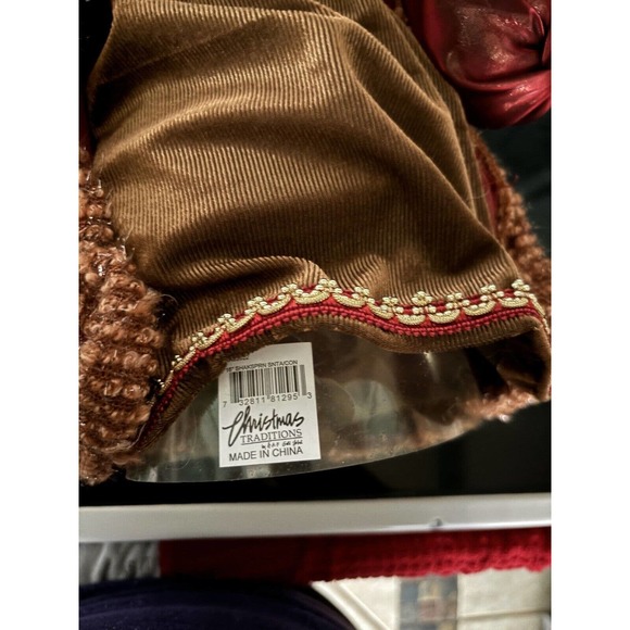 Santa Tree Topper Vintage 16 Inches Tall - Picture 5 of 5